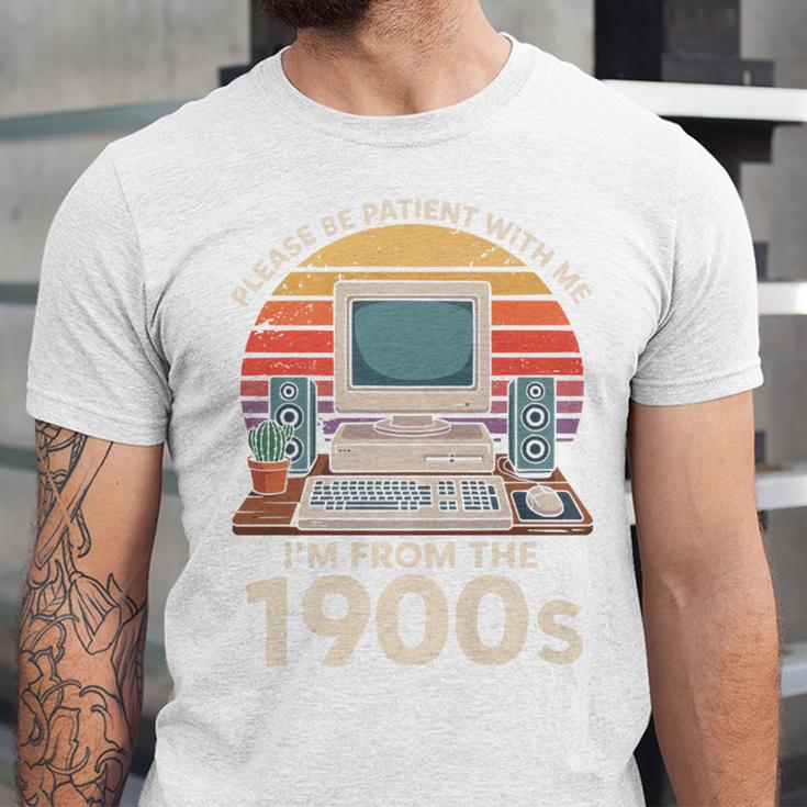 Please Be Patient I'm From The 1900s Retro Computer Geek PC Premium Unisex Jersey T-Shirt