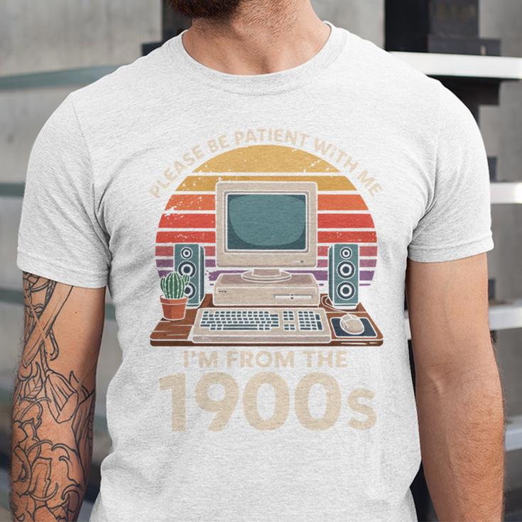 Please Be Patient I'm From The 1900s Retro Computer Geek PC Unisex Jersey T-Shirt Please Be Patient I'm From The 1900s Retro Computer Geek PC Unisex Jersey T-Shirt