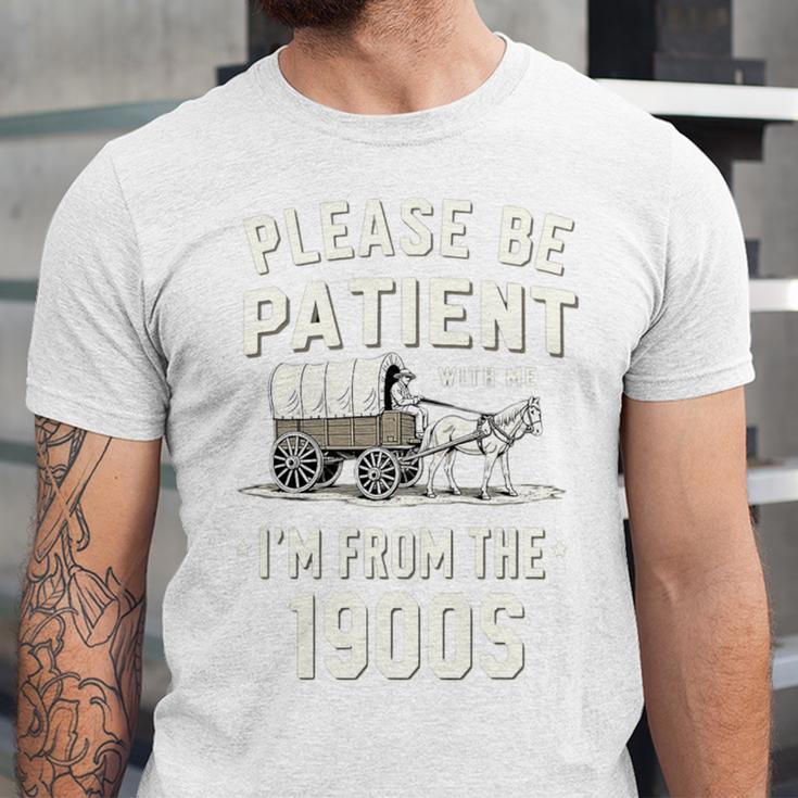 Please Be Patient I'm From The 1900s Retro Premium Tri-Blend Unisex Jersey T-Shirt
