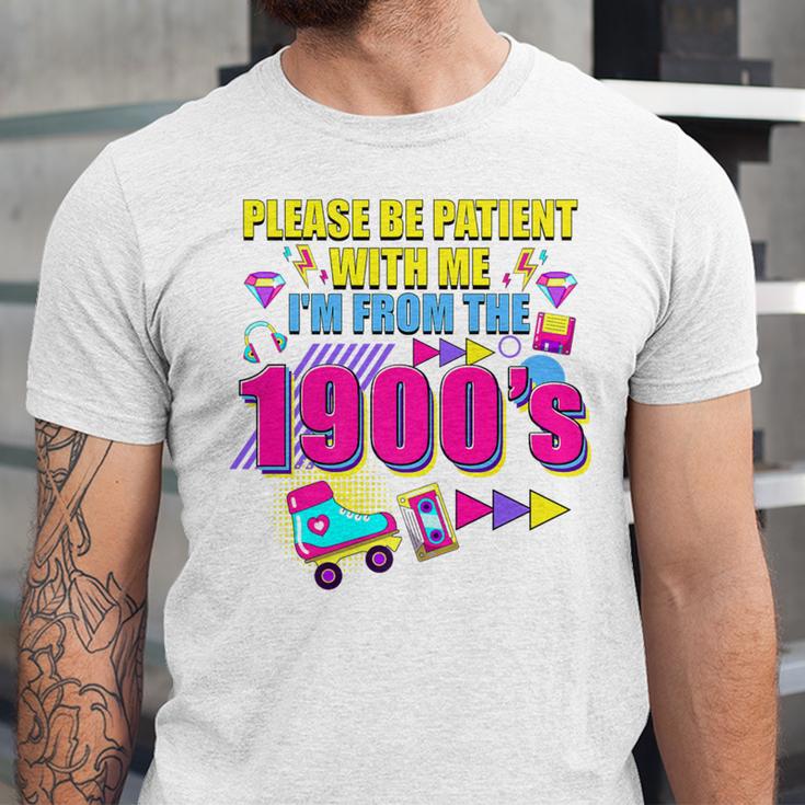 Please Be Patient With Me I'm From The 1900s Retro Vibes Premium Unisex Jersey T-Shirt