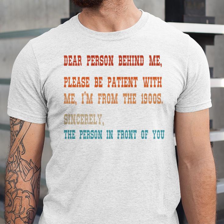 Please Be Patient With Me I'm From The 1900s Sarcastic Premium Unisex Jersey T-Shirt