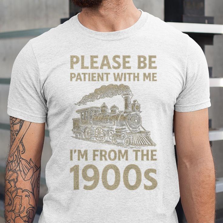 Please Be Patient With Me I'm From The 1900s Steam Train Premium Unisex Jersey T-Shirt