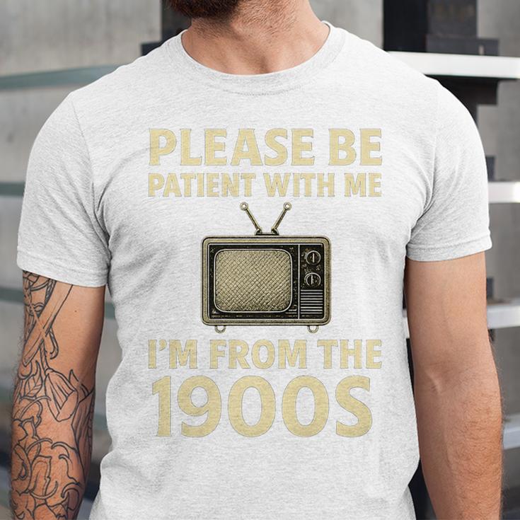 Please Be Patient With Me I'm From The 1900s Television Set Premium Unisex Jersey T-Shirt Please Be Patient With Me I'm From The 1900s Television Set Premium Unisex Jersey T-Shirt