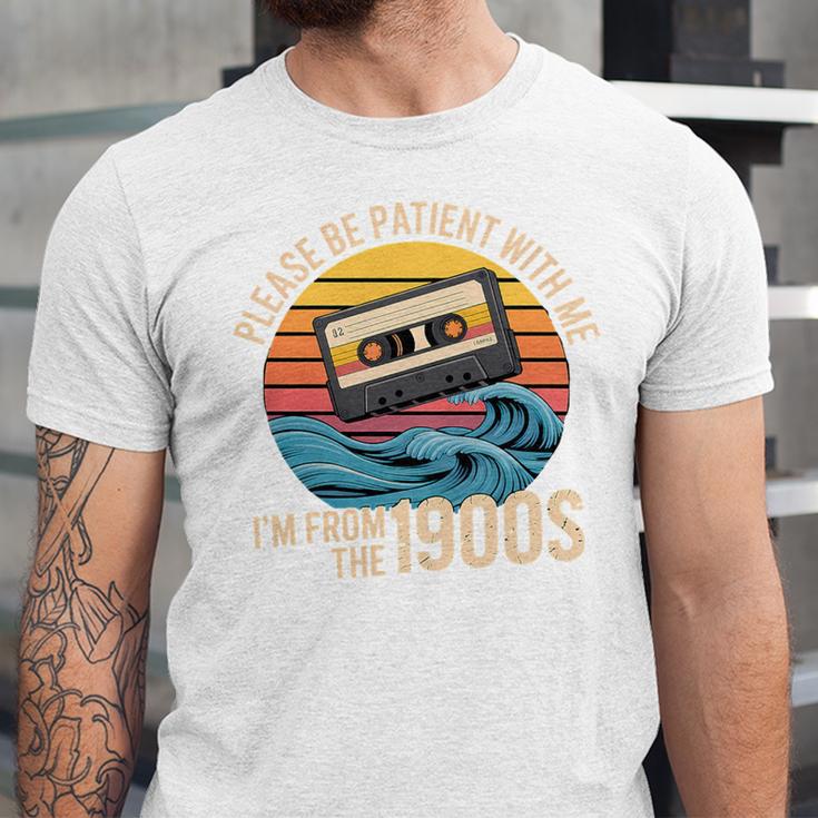 Please Be Patient With Me I'm From The 1900s Vintage Humor Premium Tri-Blend Unisex Jersey T-Shirt