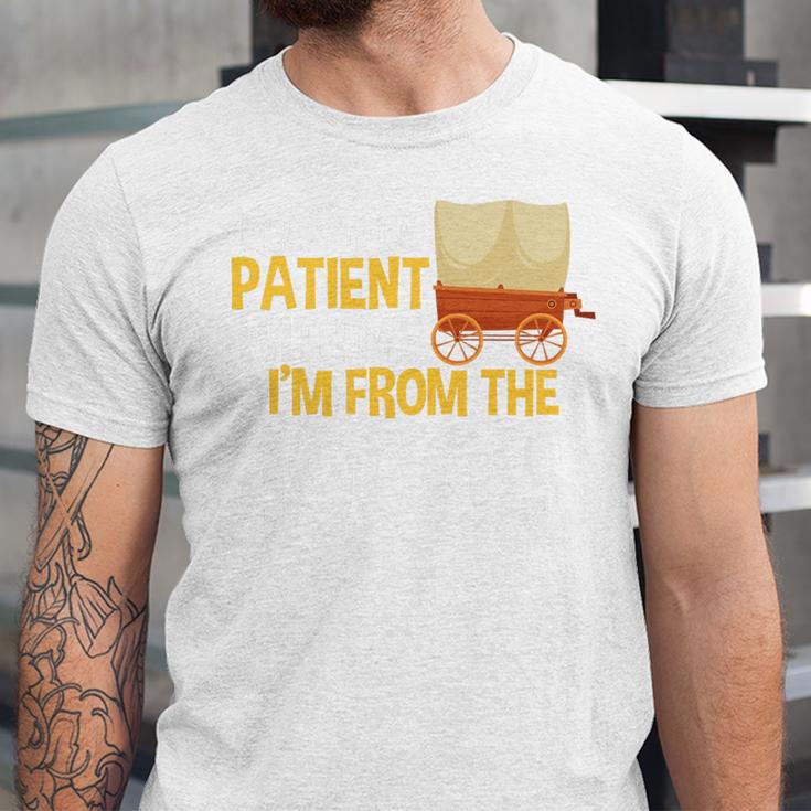 Please Be Patient With Me I'm From The 1900s Vintage Oregon Premium Unisex Jersey T-Shirt