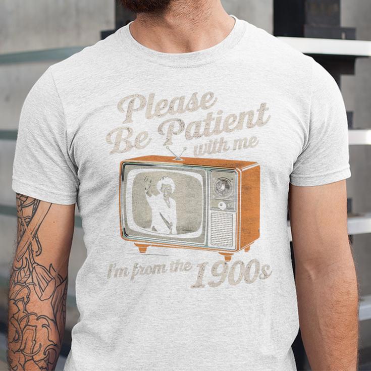 Please Be Patient With Me I'm From The 1900s Vintage TV Premium Unisex Jersey T-Shirt