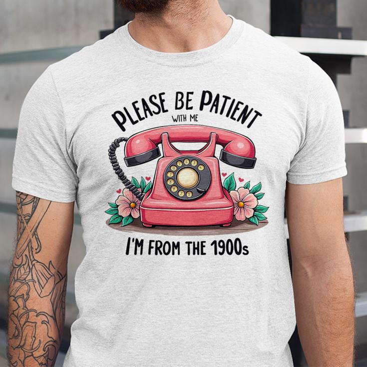 Please Be Patient With Me I'm From The 1900s Women Girl Premium Tri-Blend Unisex Jersey T-Shirt