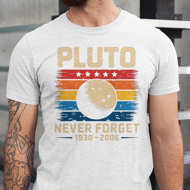 Pluto Never Forget Space Nostalgia Astronomy Humor Premium Tri-Blend Unisex Jersey T-Shirt Pluto Never Forget Space Nostalgia Astronomy Humor Premium Tri-Blend Unisex Jersey T-Shirt