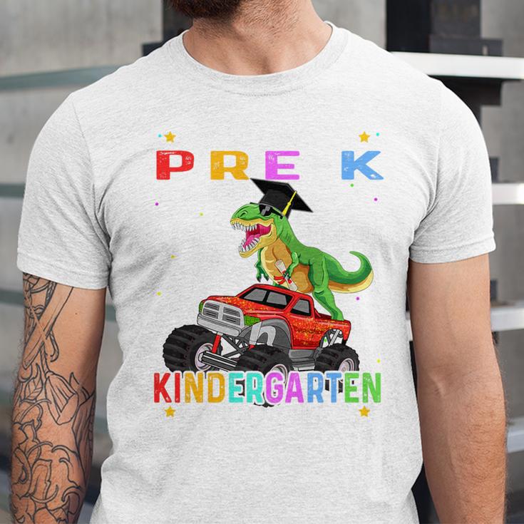 Pre k Graduation 2025 Pre-k Kindergarten Graduate Dinosaur Premium Tri-Blend Unisex Jersey T-Shirt
