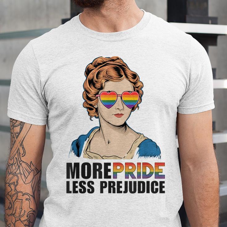 Pride And Prejudice Book Jane Austen Merch LGBTQ Unisex Jersey T-Shirt