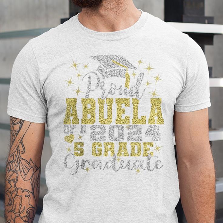 Proud Abuela Of 5th Grade Graduate 2024 Family Graduation Unisex Jersey T-Shirt