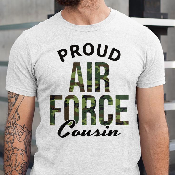 Proud Air Force Cousin Deployment Homecoming Graduation USAF Unisex Jersey T-Shirt