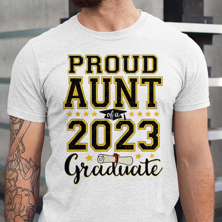 Proud Aunt Of A 2023 Graduate Family Matching Graduation Unisex Jersey T-Shirt