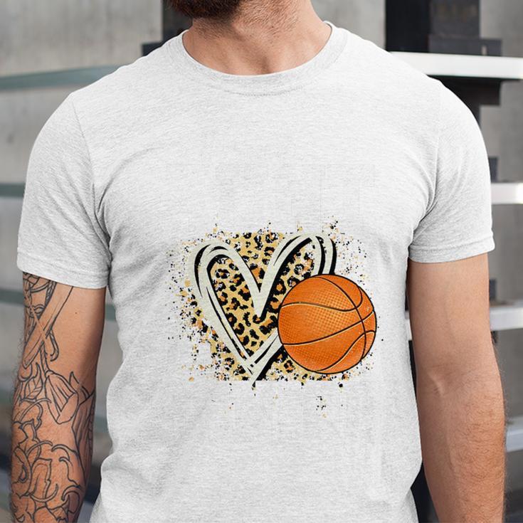 Proud Aunt Of A 2026 Senior Basketball Graduation Leopard Premium Tri-Blend Unisex Jersey T-Shirt