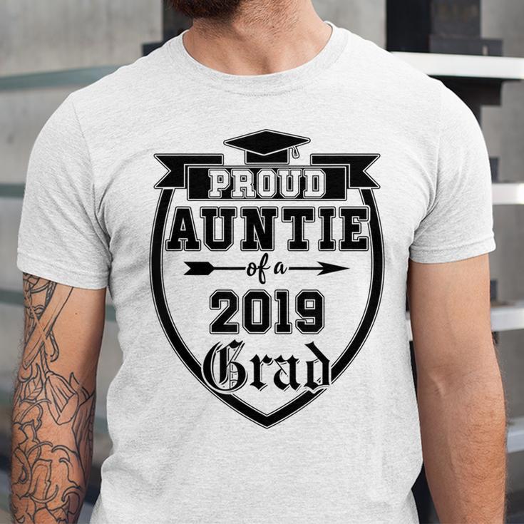 Proud Auntie Of a 2019 Grade Aunt Graduation Unisex Jersey T-Shirt