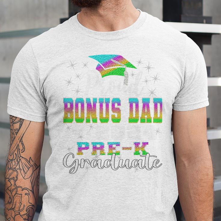 Proud Bonus Dad Of PreK School Graduate 2024 Graduation Premium Unisex Jersey T-Shirt