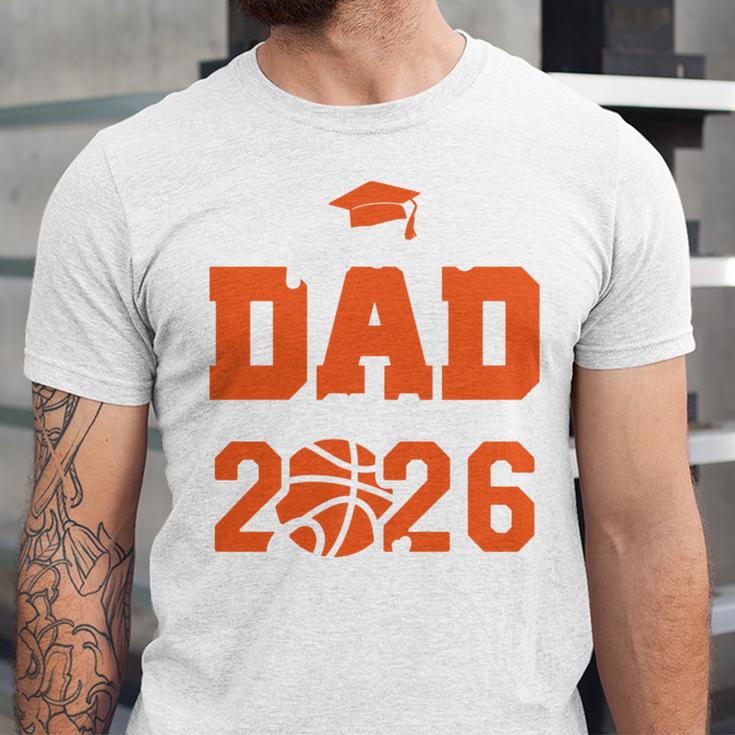 Proud Dad Of A 2026 Senior Basketball Graduation Family Unisex Jersey T-Shirt