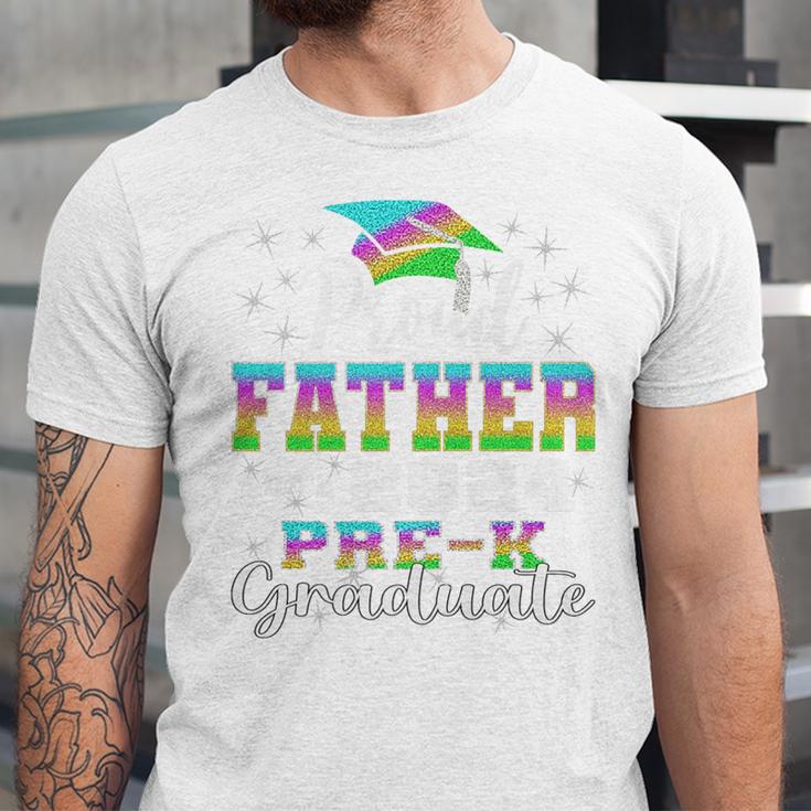 Proud Father Of PreK School Graduate 2024 Graduation Father Premium Unisex Jersey T-Shirt