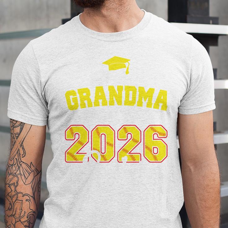 Proud Grandma Of A 2026 Senior Softball Graduation Matching Unisex Jersey T-Shirt