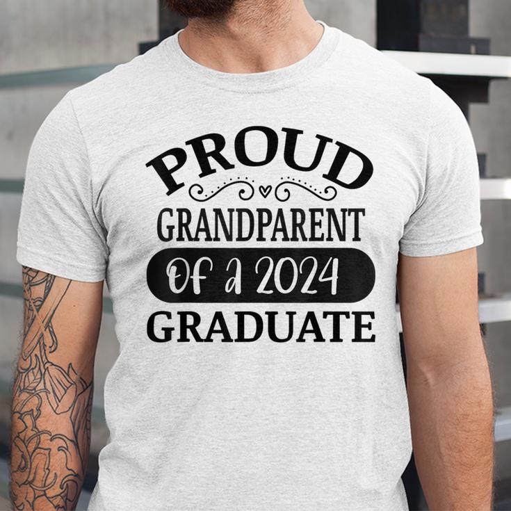 Proud Grandparent Of A Class Of 2024 Graduate Graduation Unisex Jersey T-Shirt