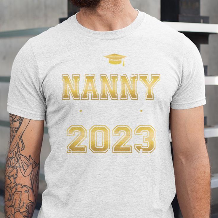 Proud Nanny Of Two 2023 Graduate Class 2023 Graduation Unisex Jersey T-Shirt