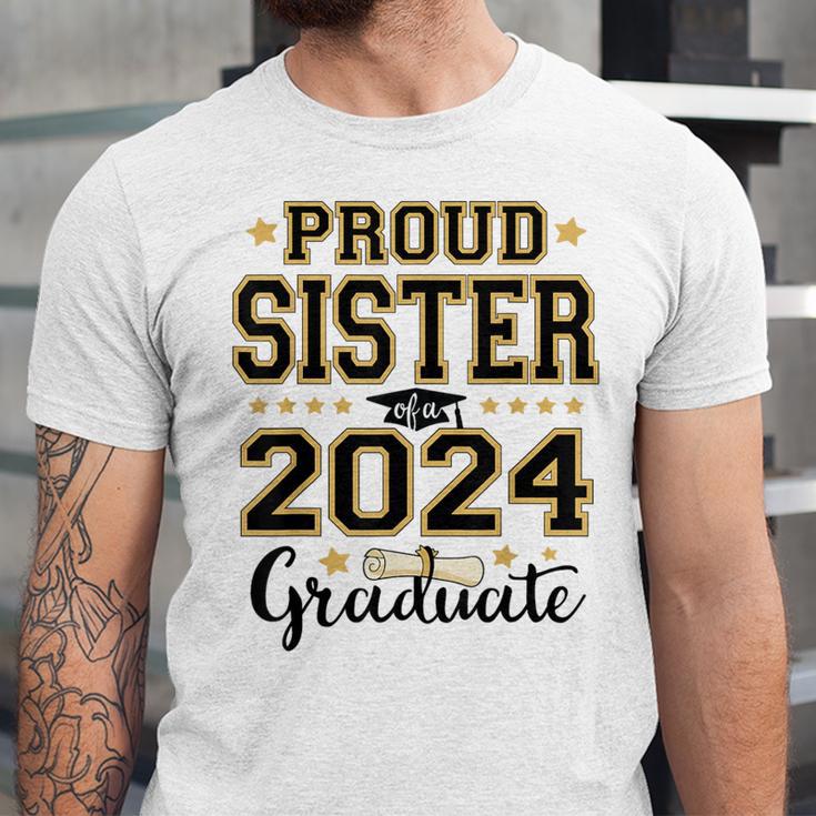 Proud Sister Of A 2024 Graduate Senior Graduation Unisex Jersey T-Shirt