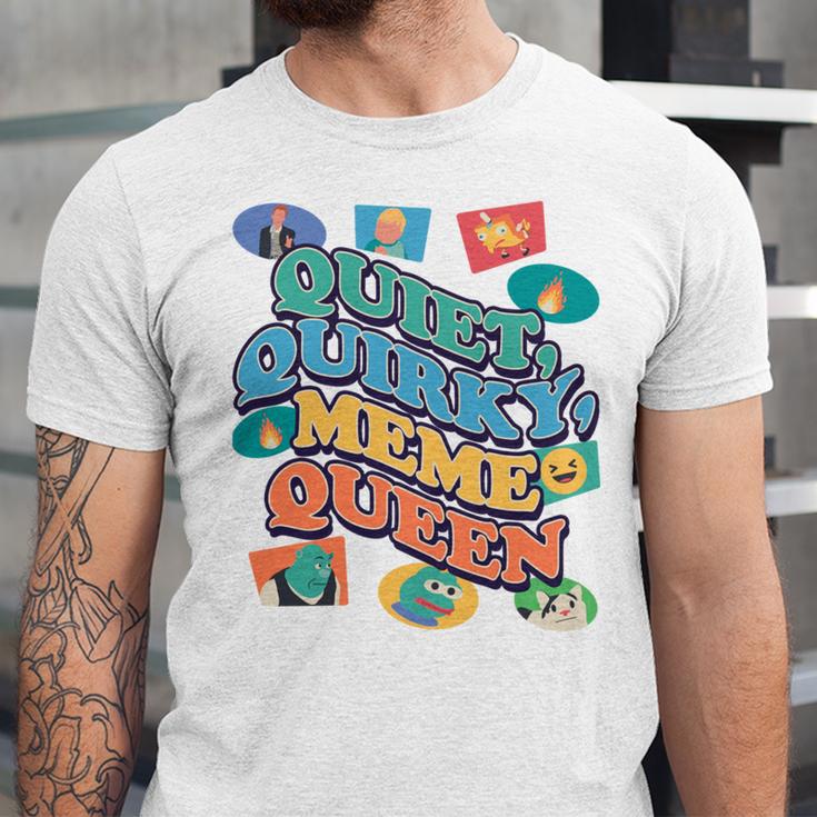Quiet Quirky Meme Queen Introvert Anti People Meme Lovers Unisex Jersey T-Shirt Quiet Quirky Meme Queen Introvert Anti People Meme Lovers Unisex Jersey T-Shirt