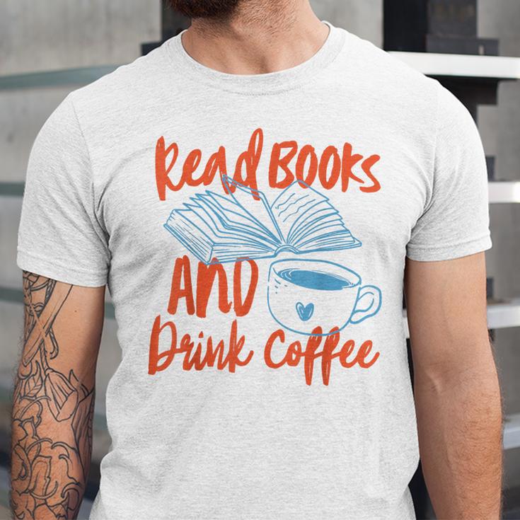 Read Book And Drink Coffee Book Club Reading Unisex Jersey T-Shirt Read Book And Drink Coffee Book Club Reading Unisex Jersey T-Shirt