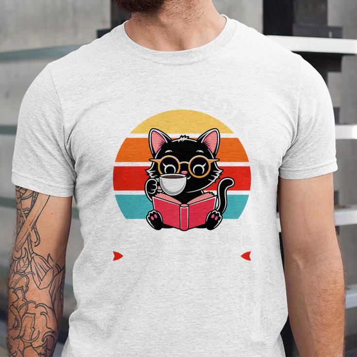 Read Books Drink Coffee Fight Evil Cat Premium Unisex Jersey T-Shirt Read Books Drink Coffee Fight Evil Cat Premium Unisex Jersey T-Shirt