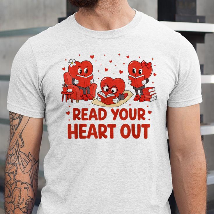 Read Your Heart Out Valentine Teacher Bookworm Lover Unisex Jersey T-Shirt Read Your Heart Out Valentine Teacher Bookworm Lover Unisex Jersey T-Shirt