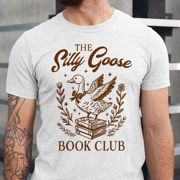 Reading Book Lover Bookish Librarian Silly Goose Book Club Unisex Jersey T-Shirt Reading Book Lover Bookish Librarian Silly Goose Book Club Unisex Jersey T-Shirt