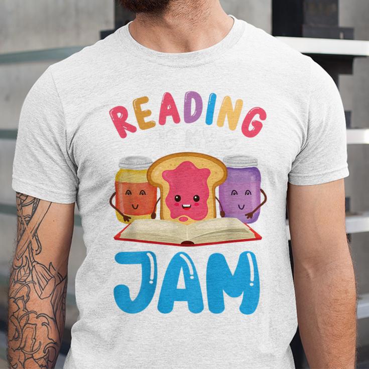 Reading Is My Jam I Love To Read Books Boy Girl Unisex Jersey T-Shirt