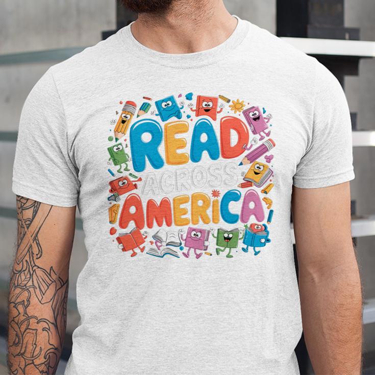 Reads Across Tee America Reading Teacher Books Reader Kids Unisex Jersey T-Shirt Reads Across Tee America Reading Teacher Books Reader Kids Unisex Jersey T-Shirt