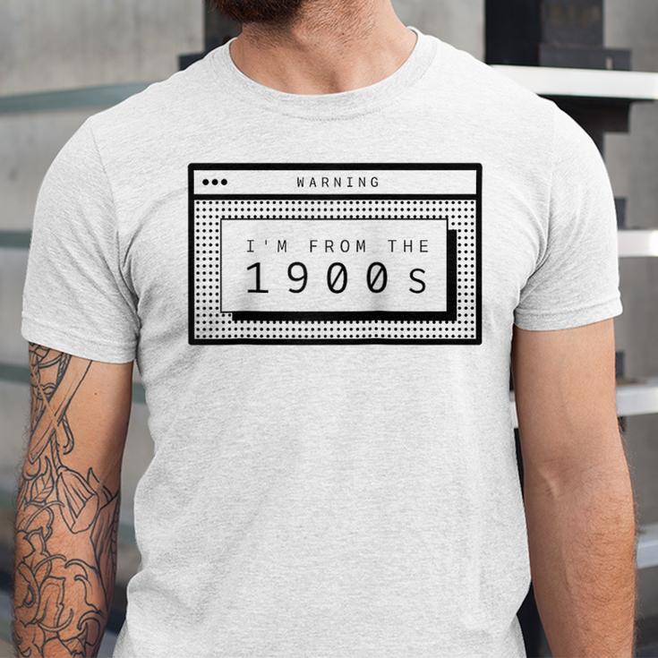Retro Computer Screen I'm From The 1900s Birthday Raglan Baseball Tee Unisex Jersey T-Shirt