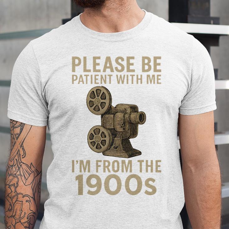 Retro Please Be Patient With Me I'm From The 1900s Projector Premium Unisex Jersey T-Shirt Retro Please Be Patient With Me I'm From The 1900s Projector Premium Unisex Jersey T-Shirt