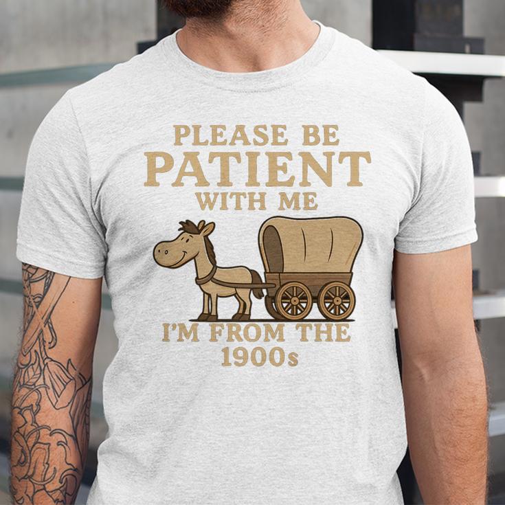 Retro Please Be Patient With Me I'm From The 1900s Vintage Premium Unisex Jersey T-Shirt
