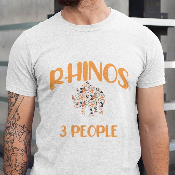 I Like Rhinos And Maybe 3 People Introvert Animal Unisex Jersey T-Shirt I Like Rhinos And Maybe 3 People Introvert Animal Unisex Jersey T-Shirt