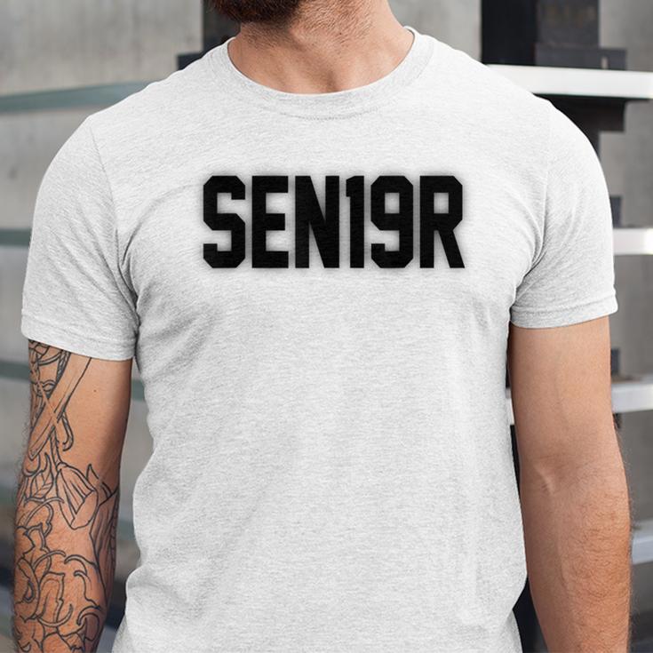 SEN19R Senior 2019 High School Graduation Party T-Shirt Unisex Jersey T-Shirt