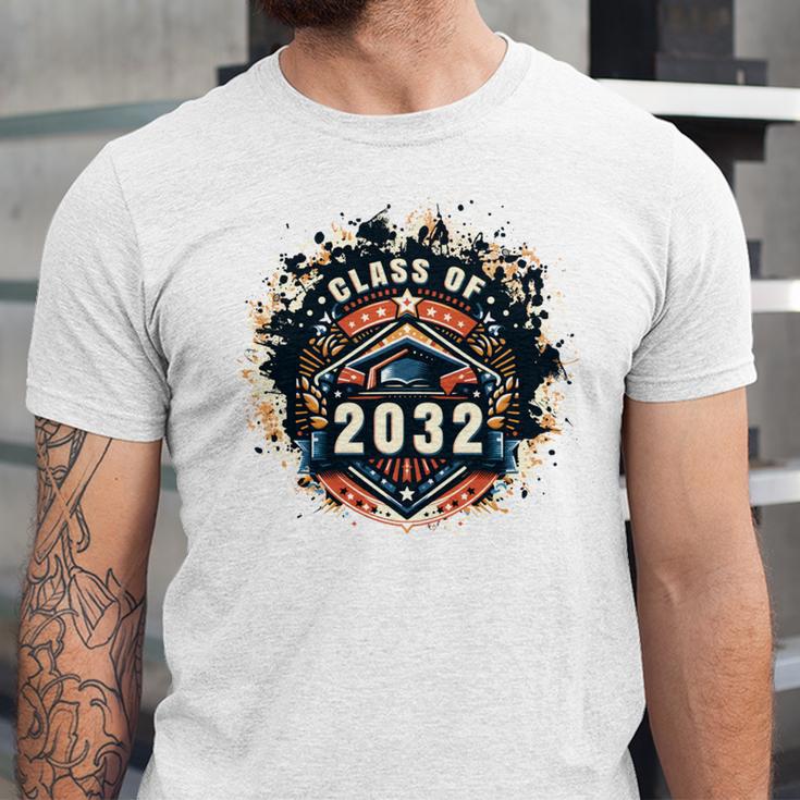 Senior 2032 Class Of 2032 Seniors Graduation 2032 Senior 32 Unisex Jersey T-Shirt