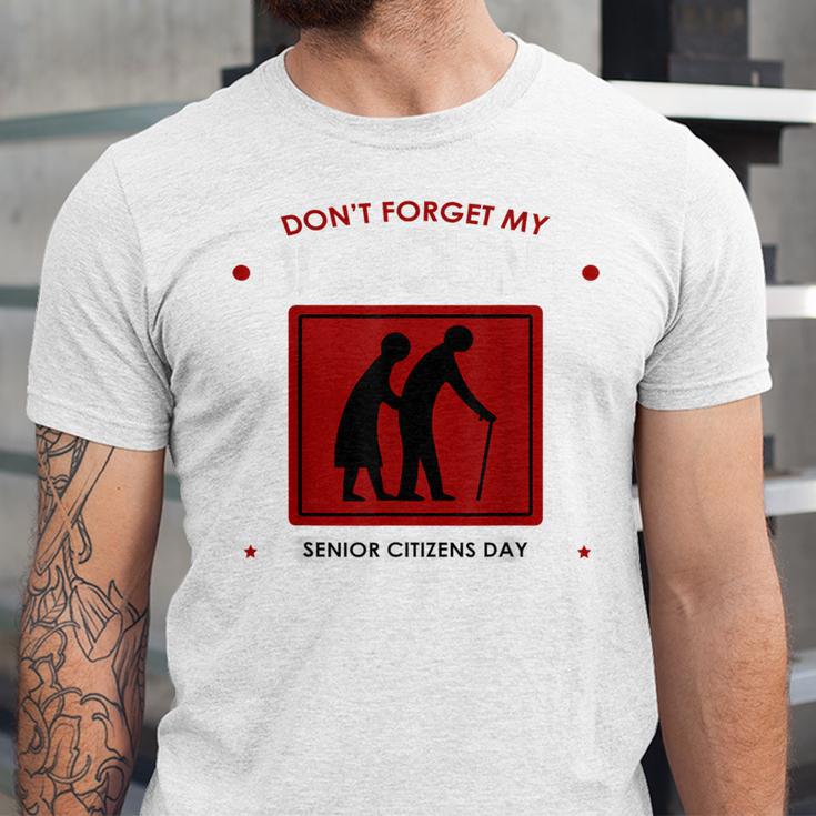 SENIOR CITIZENS DAY Don't Forget My DISCOUNT Graduation Day Unisex Jersey T-Shirt