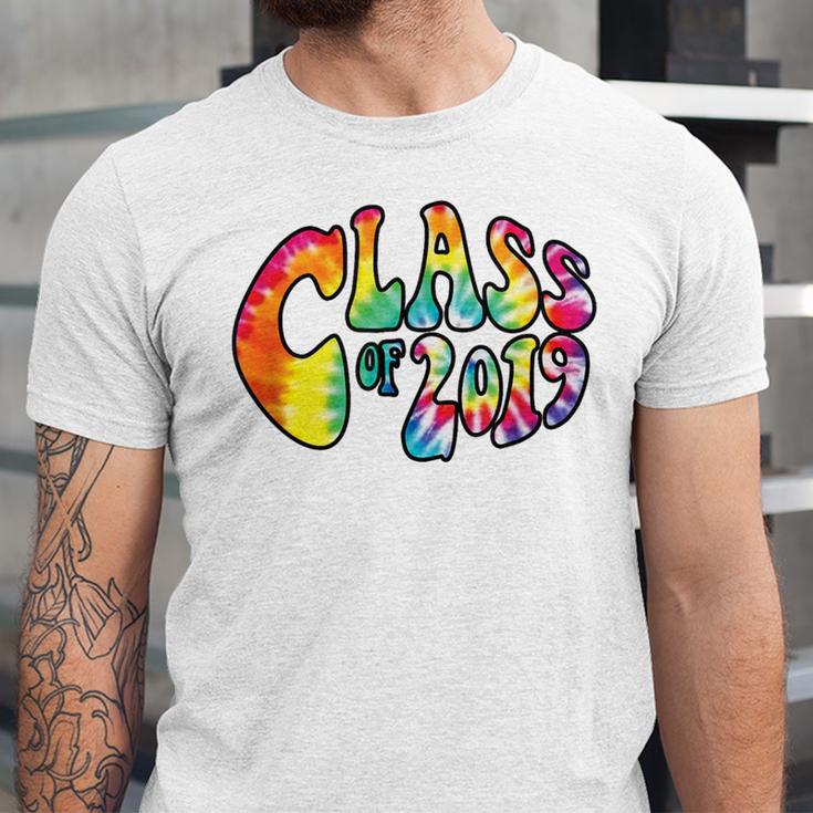 Senior Class Of 2019 Boho Tie Dye Graduation Unisex Jersey T-Shirt