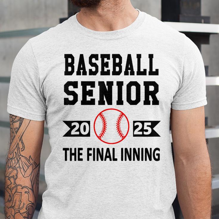Senior Class Of 2025 Baseball Senior Night Graduation Party Unisex Jersey T-Shirt