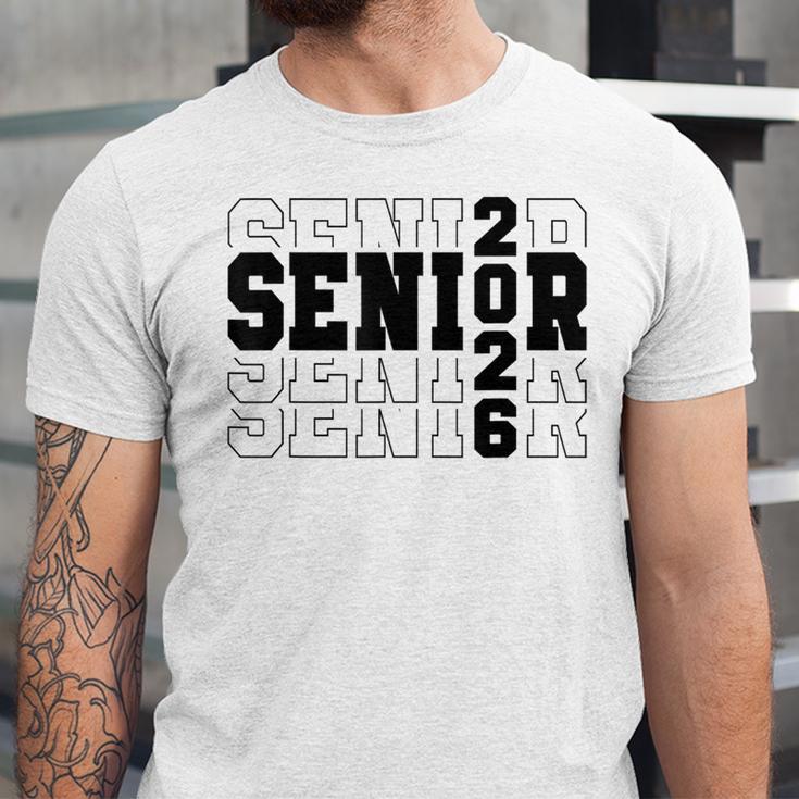 Senior Class Of 2026 Varsity Text Graduation Unisex Jersey T-Shirt