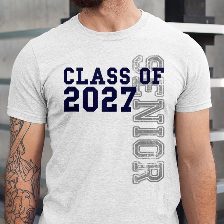Senior Class Of 2027 Graduation Year High School & College Unisex Jersey T-Shirt