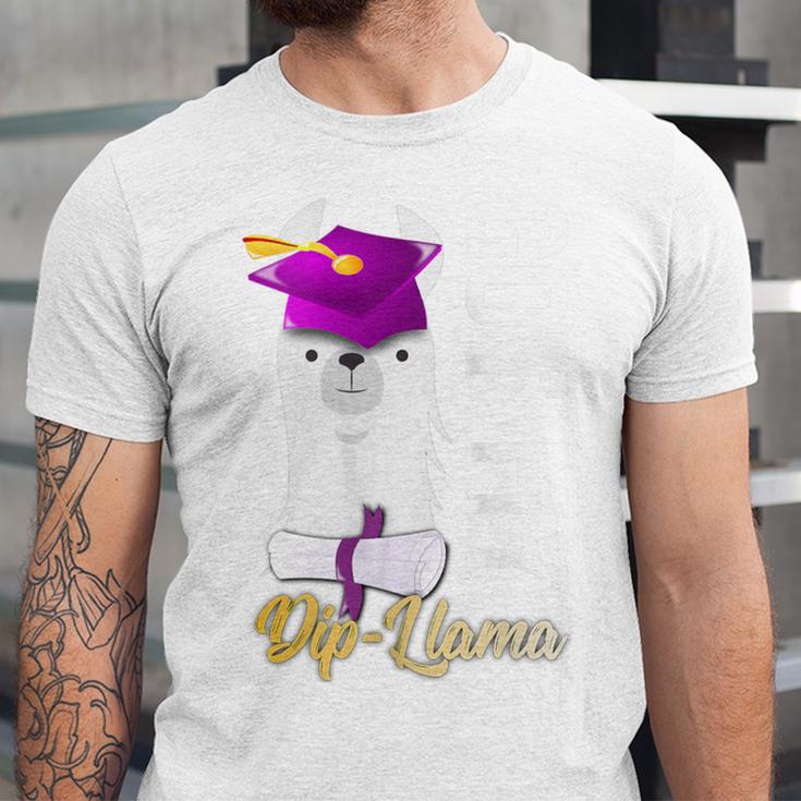 Senior Graduation 2020 Got My Dip-Llama Diploma Llama Pun Unisex Jersey T-Shirt