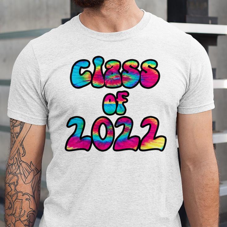 Senior Year 2022 Class Of 2022 Graduation Tie Dye Groovy Unisex Jersey T-Shirt