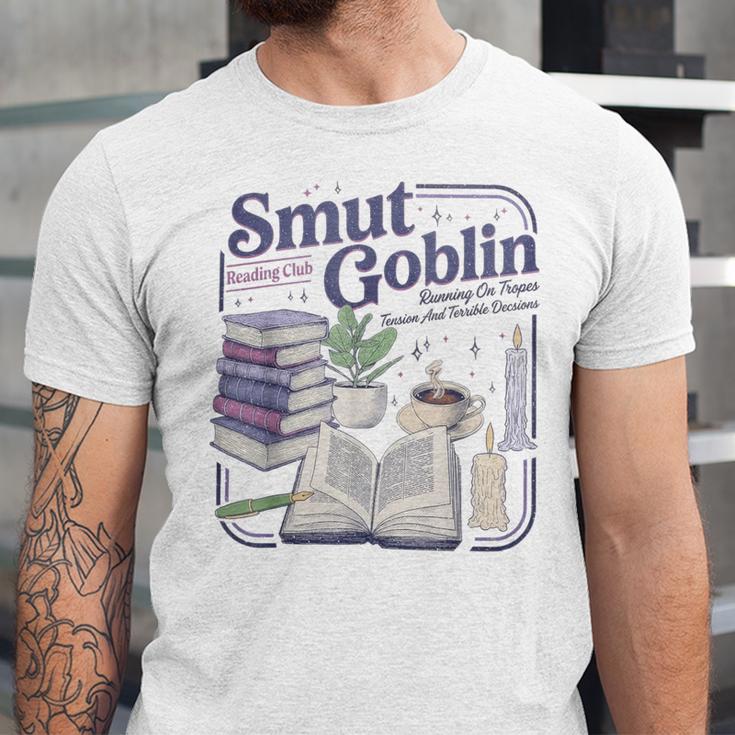 Smut Goblin Reading Club Book Lover Dark Academia Unisex Jersey T-Shirt