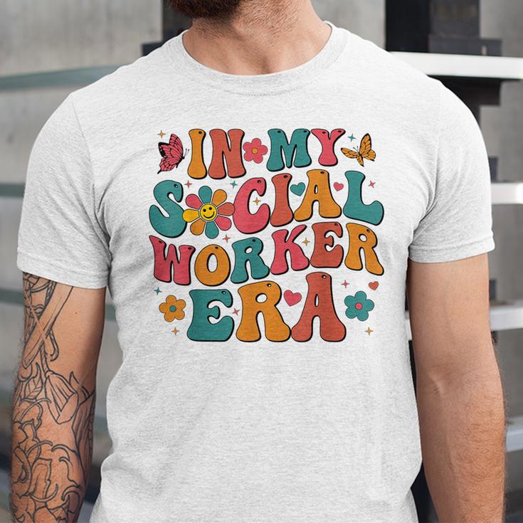 In My Social Worker Era Cute Social Worker Graduation MSW Unisex Jersey T-Shirt