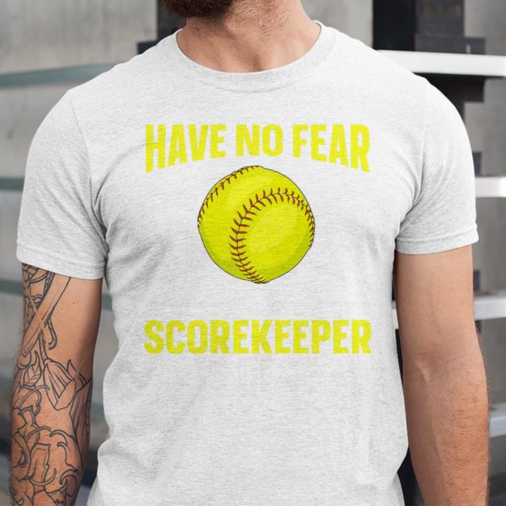 Softball Scorekeeper For a Score Book Keeper Premium Tri-Blend Unisex Jersey T-Shirt