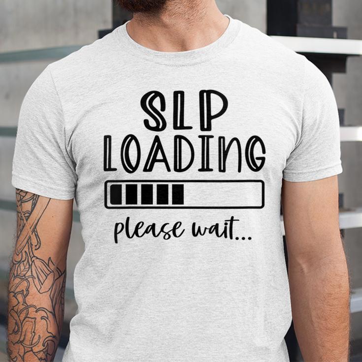 Speech Pathologist Loading 2021 Graduation Speech Therapist Unisex Jersey T-Shirt